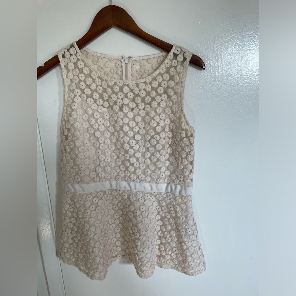 Pale Pink Peplum Top (Banana Republic)